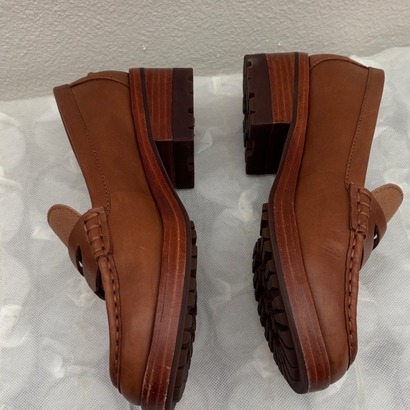 Tan Leather Loafers for Women - Picture 2 of 3